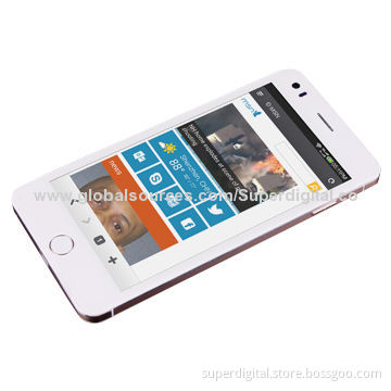 Super Slim Smartphone, MTK6582, Android 4.4 OS, Quad-core, Copy I6, Supports Bluetooth, Wi-Fi